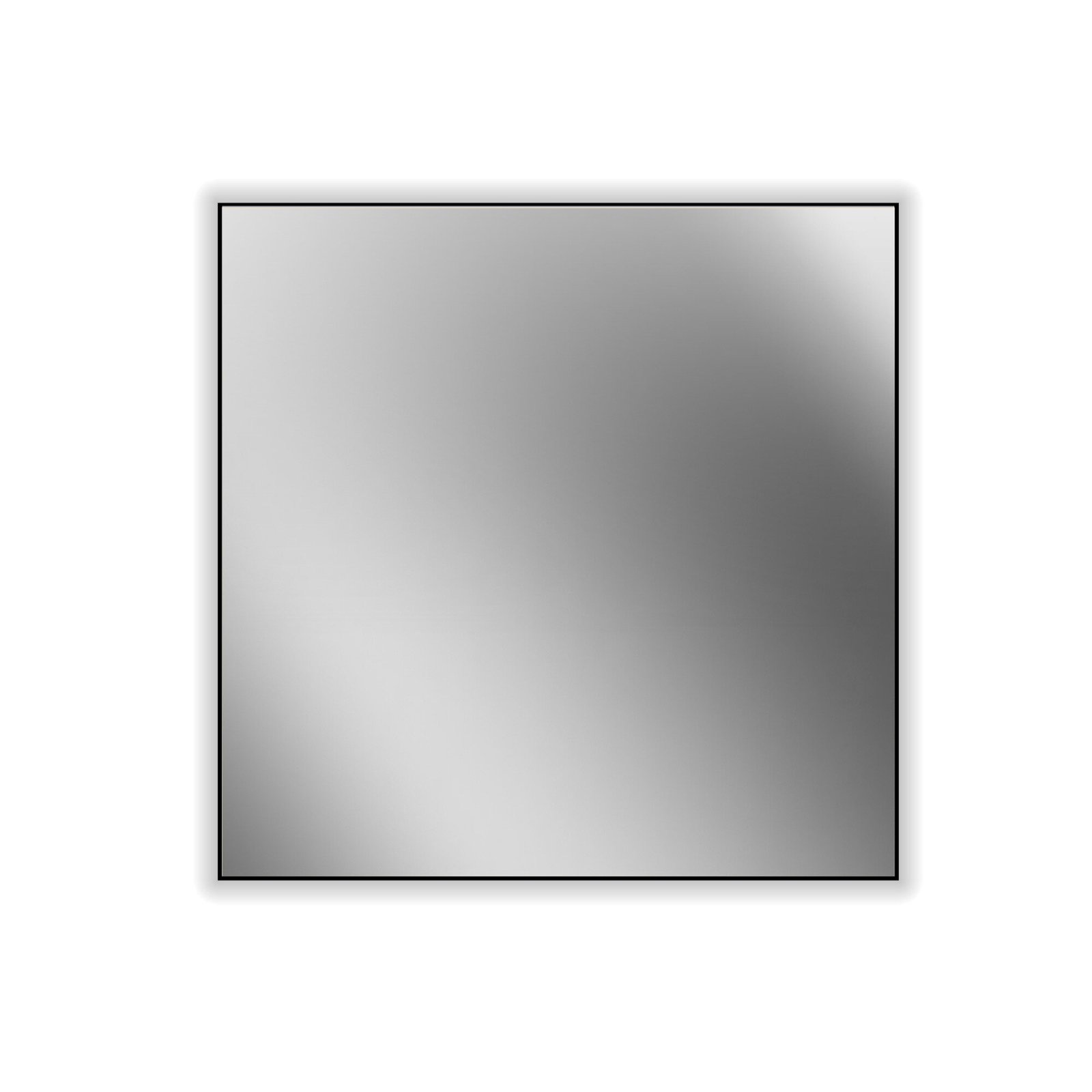 Espejo Baho Neven 80x80 retroiluminado negro