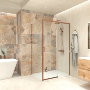 Mampara Baho Orizon Cobre 116-120cm