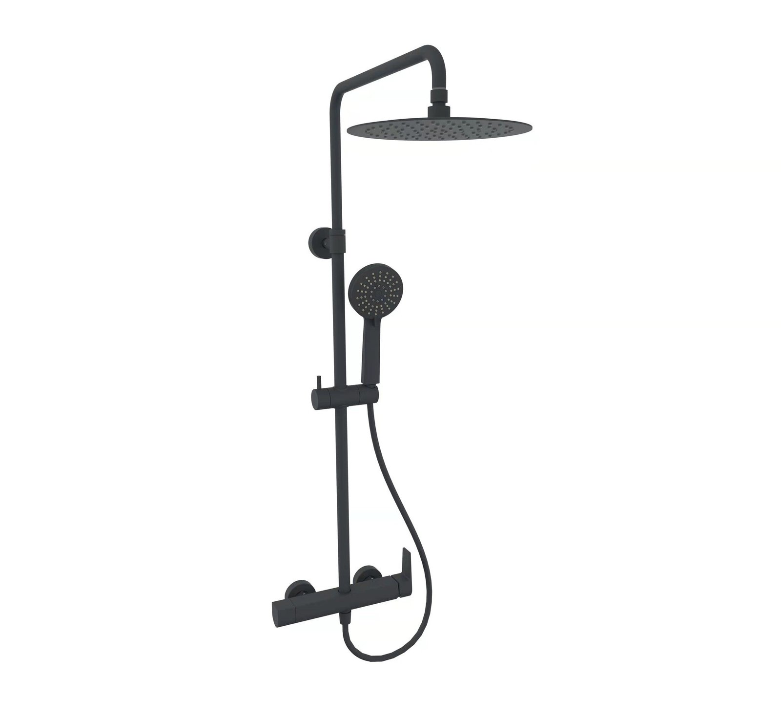 Equipo de ducha Baho Plano negro