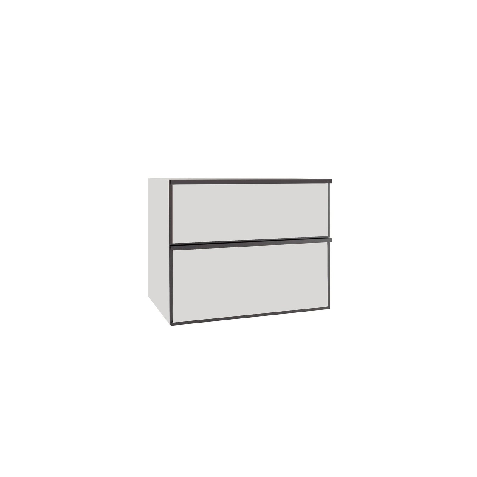 Mueble Baho Quadro Gris Nube Mate  120x45cm