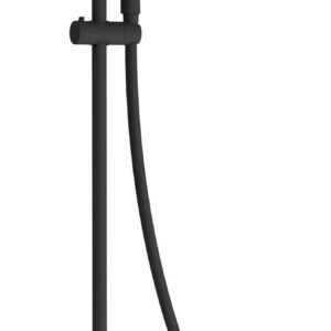 Equipo de ducha Termostatica Baho Rondo negro telescopico