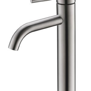 Grifo lavabo Baho Acero caño alto