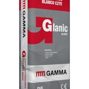 Saco Adhesivo Cementoso Gamma Glanic C2TE Blanco