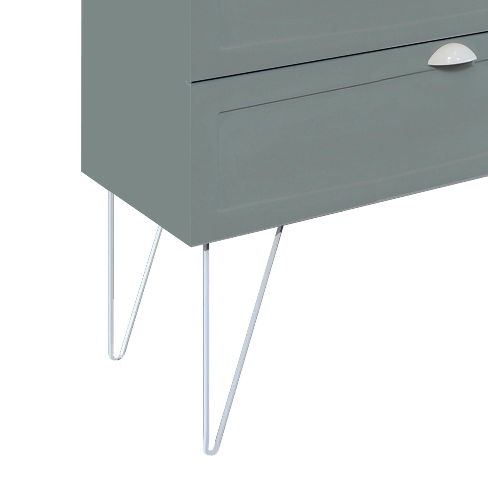 Juego 2 Ud. Patas Baho Century 23 cm blanco