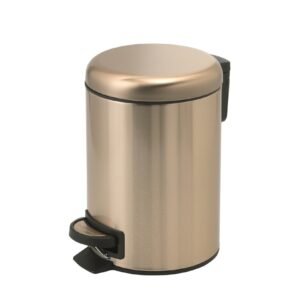 Pz.Gedy papelera redonda 5l g-potty oro acero inox