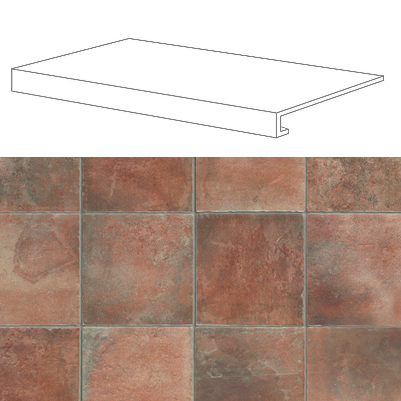 Pz.Natucer peldaño cur.36x33/4 g18 boston north