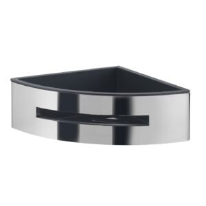 Pz.Gedy portaobjetos angular poseidon negro-cromo