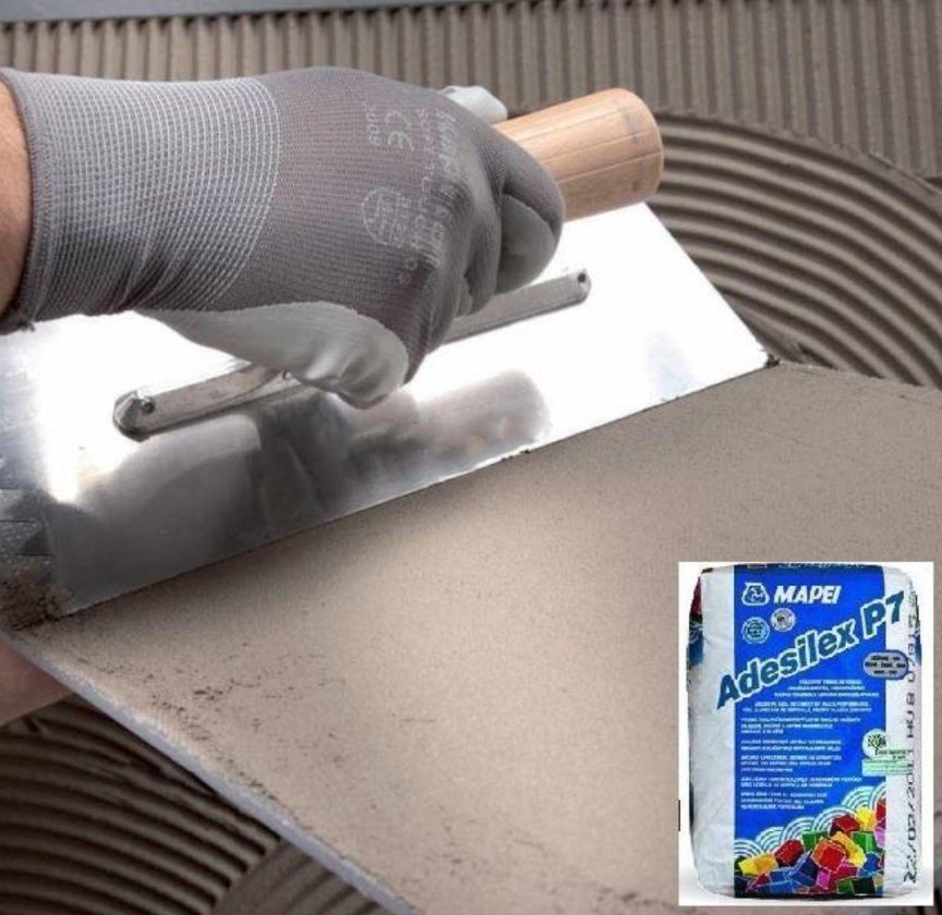 Mortero-cola blanco Adesilex P7 C2T saco 5Kg